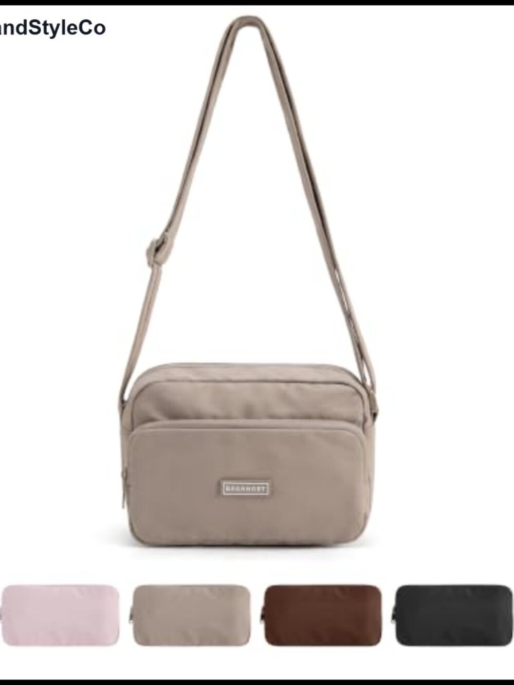 Foldable Mini Crossbody Bag Water-Resistant Travel Purse Adjustable Strap